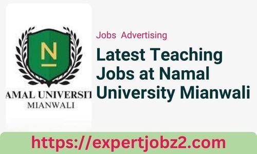 Latest Teaching Jobs at Namal University Mianwali