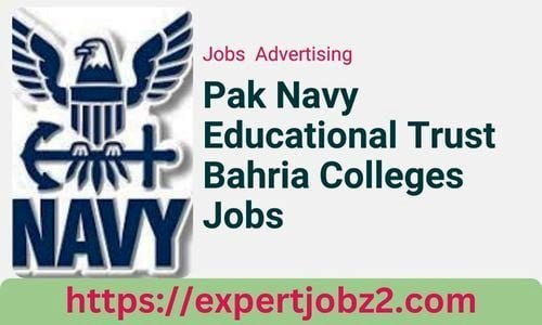 Pak Navy Educational Trust Bahria Colleges Jobs